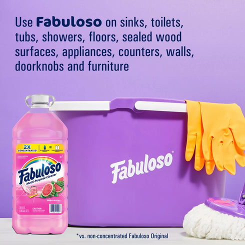 Fabuloso 2X Concentrated Multi-Purpose Cleaner - Watermelon Scent, 210 fl. oz.